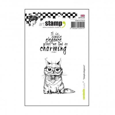 Carabelle Cling stamps - simple elegance Katze